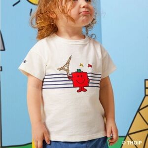 Petit Bateau X Monsieur Madame Boys T-shirt 12M NWT Eiffel Tower